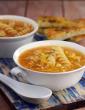 Corn and Fusilli Soup ( Microwave Recipe )